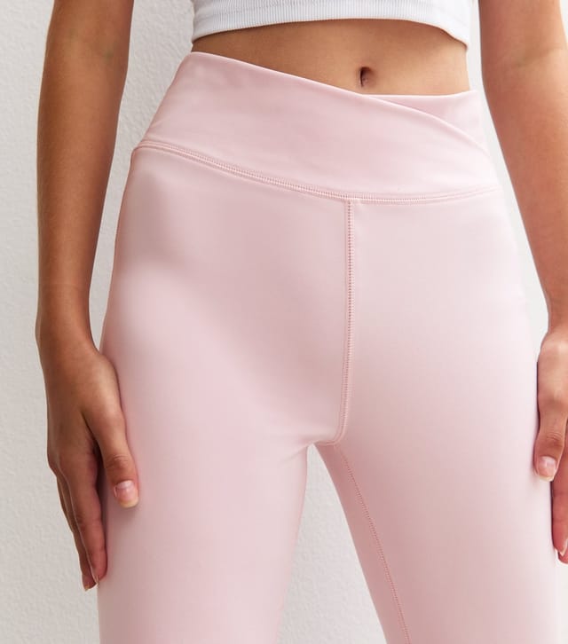 New Look Girls' Light Pink Flared Athleisure Leggings New Look - 2