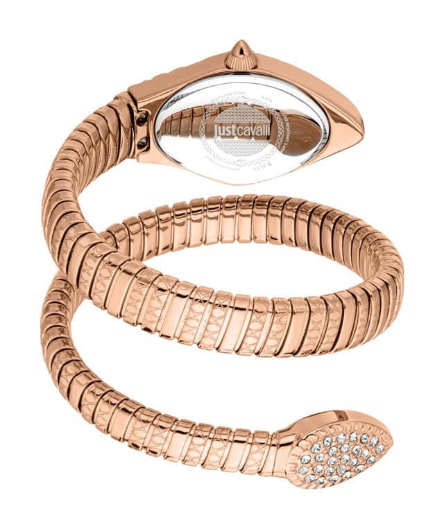 Just Cavalli Just Cavalli Women's Snake Silver Dial Rose Gold Color Stainless Steel Watch - 2