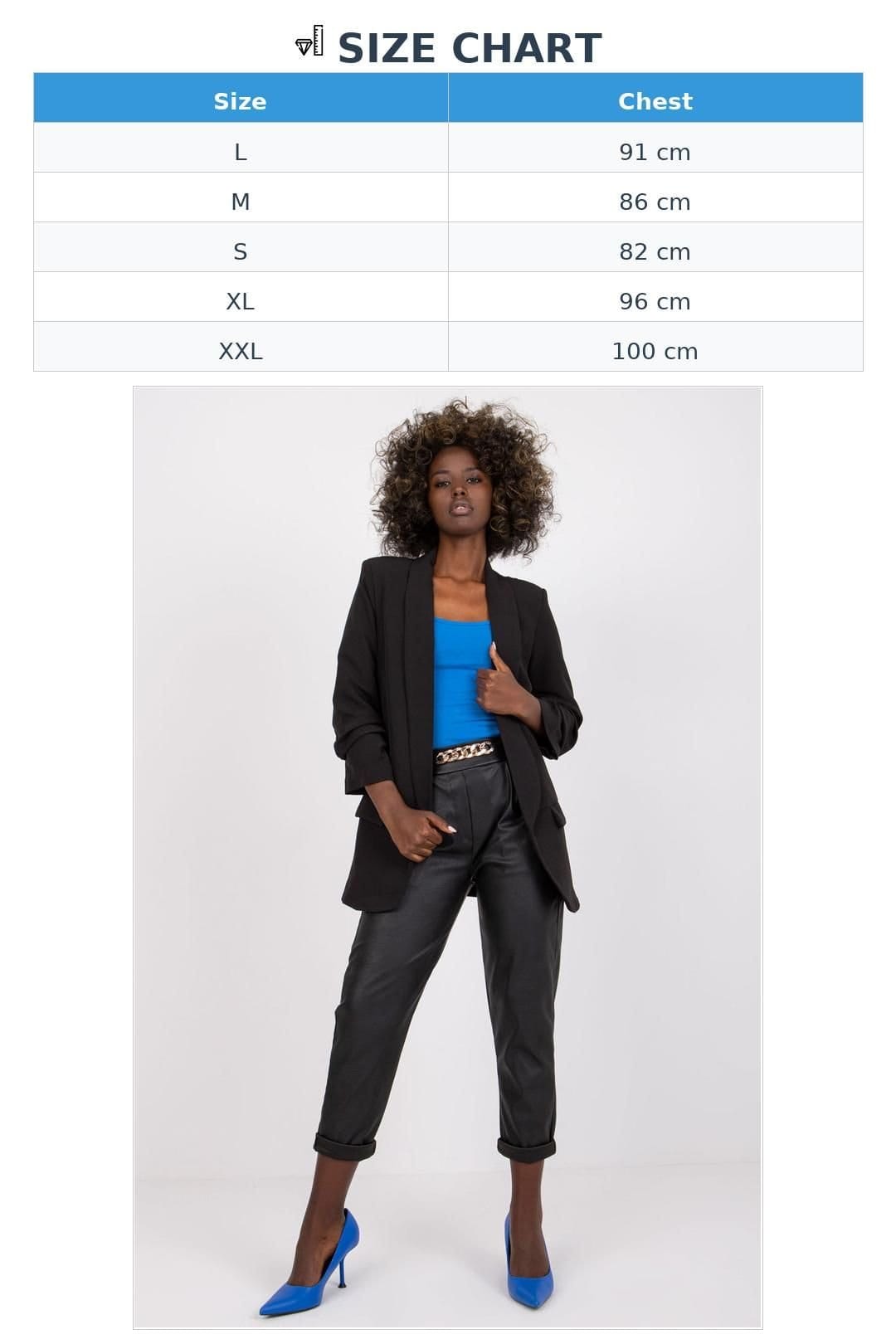 Love Lace Love Lace Women's Lined Buttonless 3/4 Jacket With Pockets in Black - 4