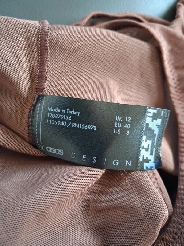 ASOS Design Brown body size 12 New