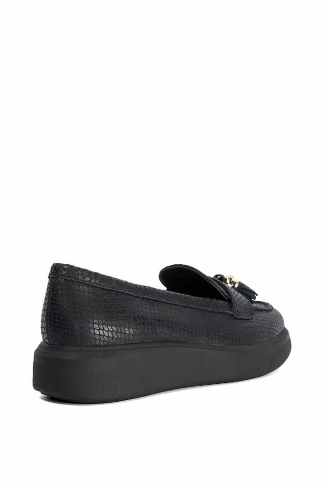 Dune London Dune London Women's 'Glissade' Leather Loafers in Black - 3