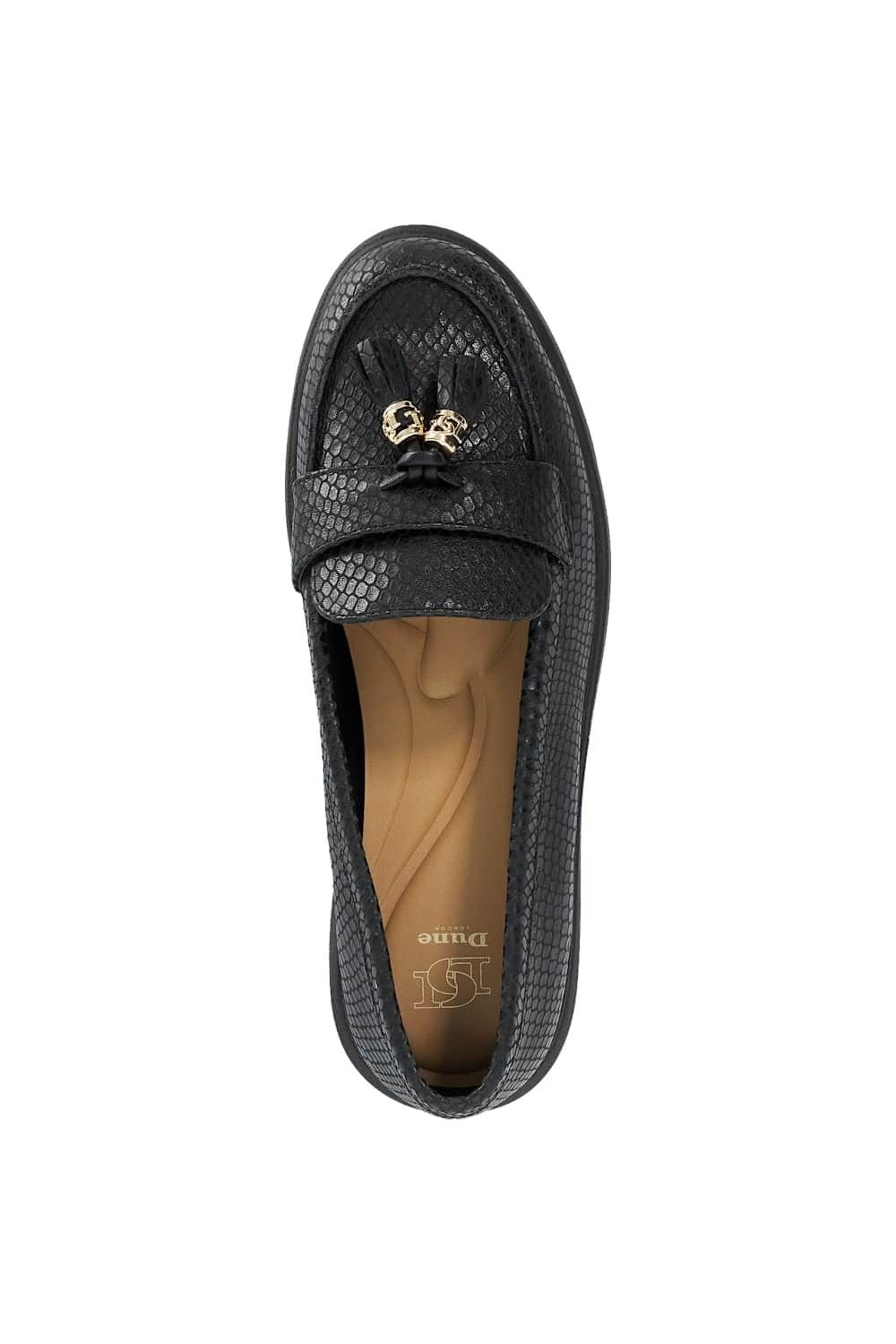 Dune London Dune London Women's 'Glissade' Leather Loafers in Black - 4