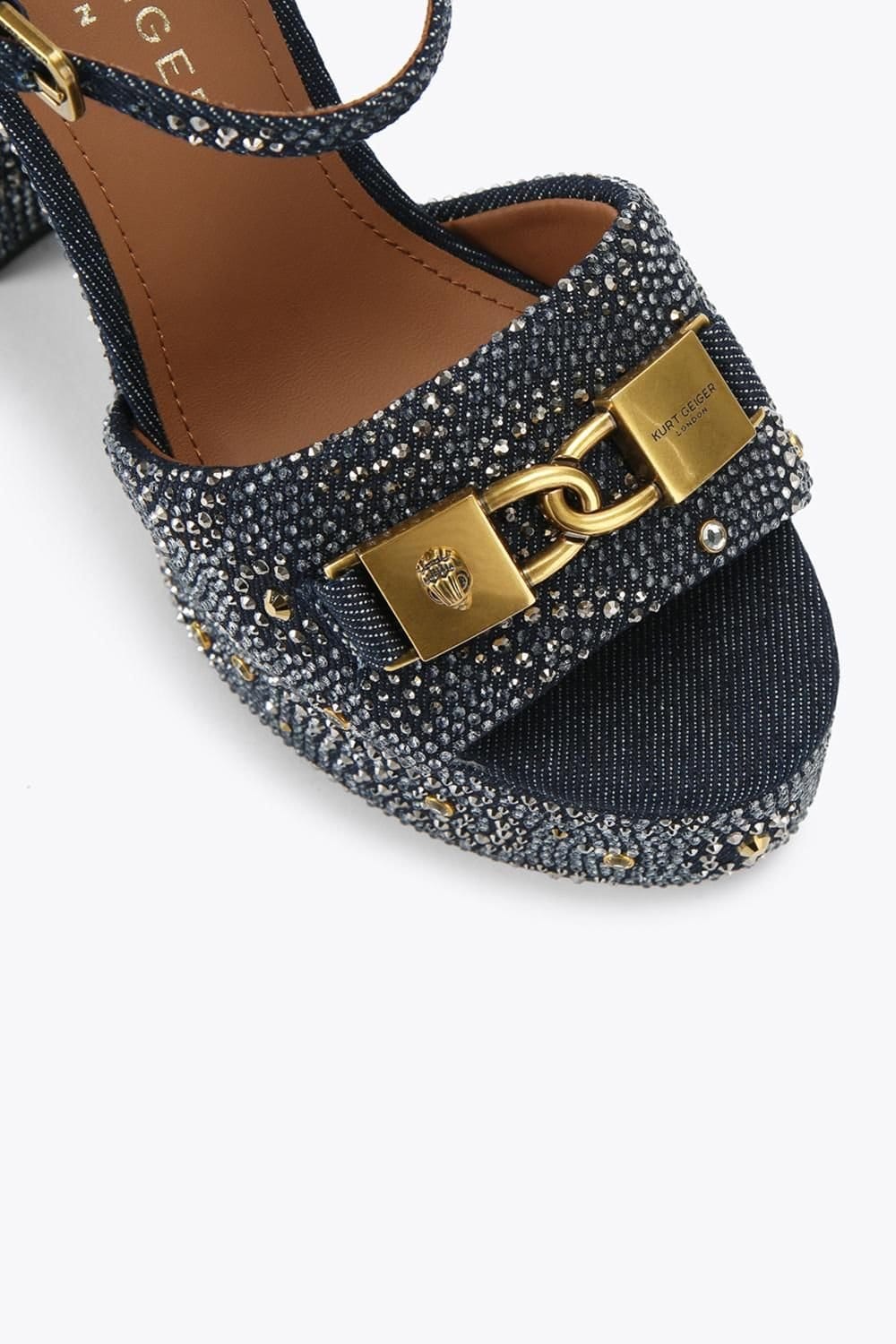 Kurt Geiger London Kurt Geiger London Women's 'Kingsley Platform' Denim Heels in Dark Blue - 4