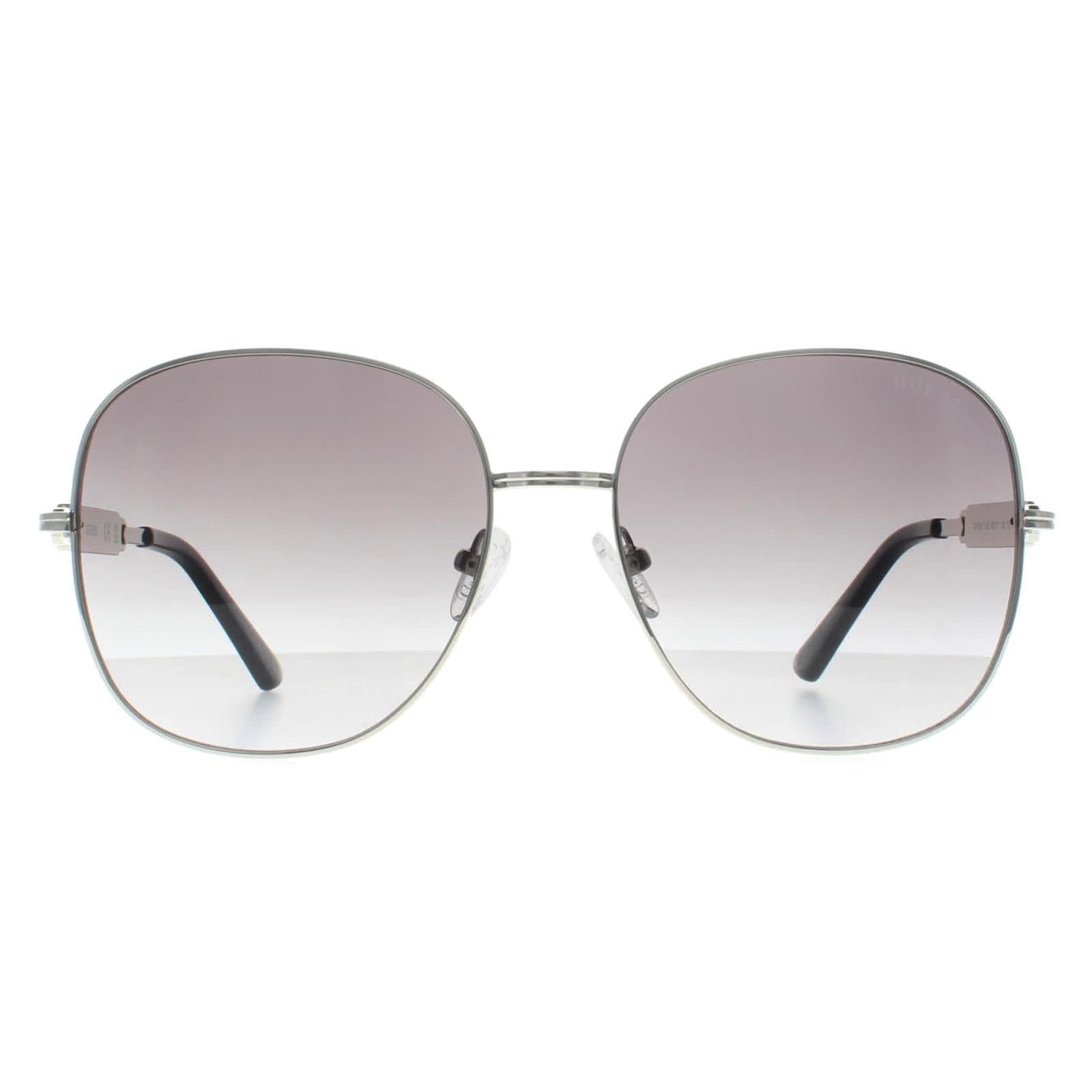 Guess Guess Women's Oval Shiny Light Nickeltin Grey Gradient GF6190