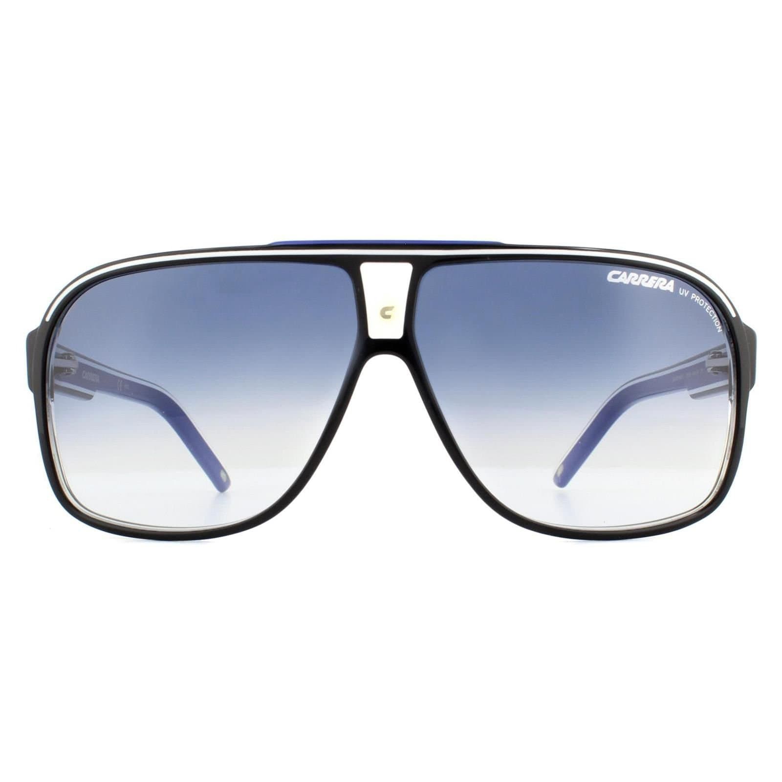 Carrera Carrera Men's Aviator Black Dark Blue Gradient Sunglasses