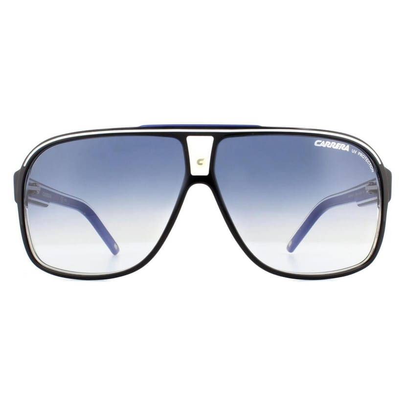 Carrera Carrera Men's Aviator Black Dark Blue Gradient Sunglasses - 1