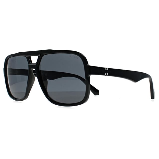 Guess Guess Men's Aviator Shiny Black Blue Grey GF5125 - 2
