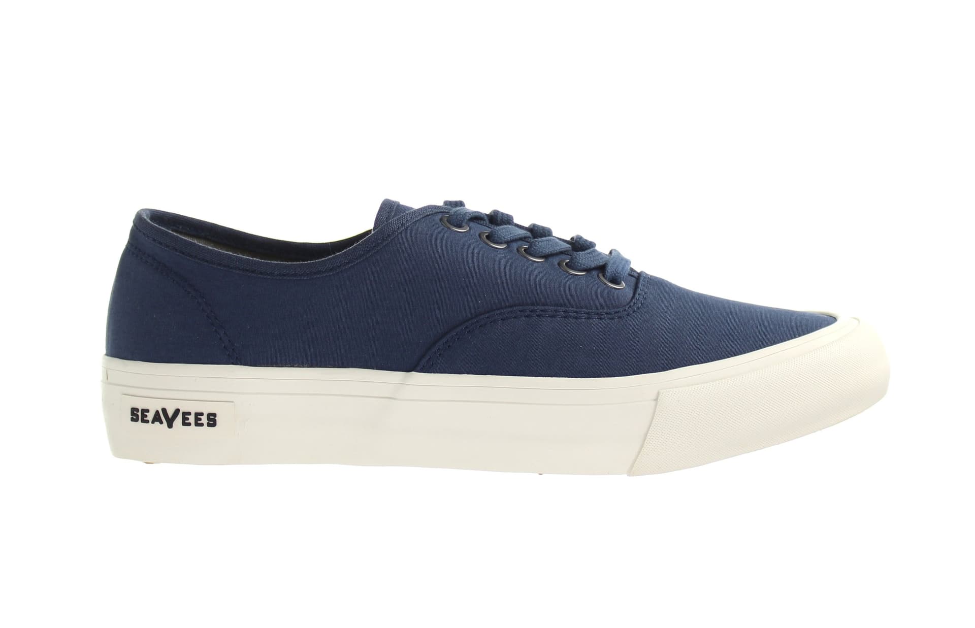 Seavees Seavees Men's Blue Canvas Lace-Up Trainers