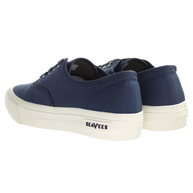 Seavees Seavees Men's Legend Sneaker Standard Lace-Up Blue Canvas Trainers - 3