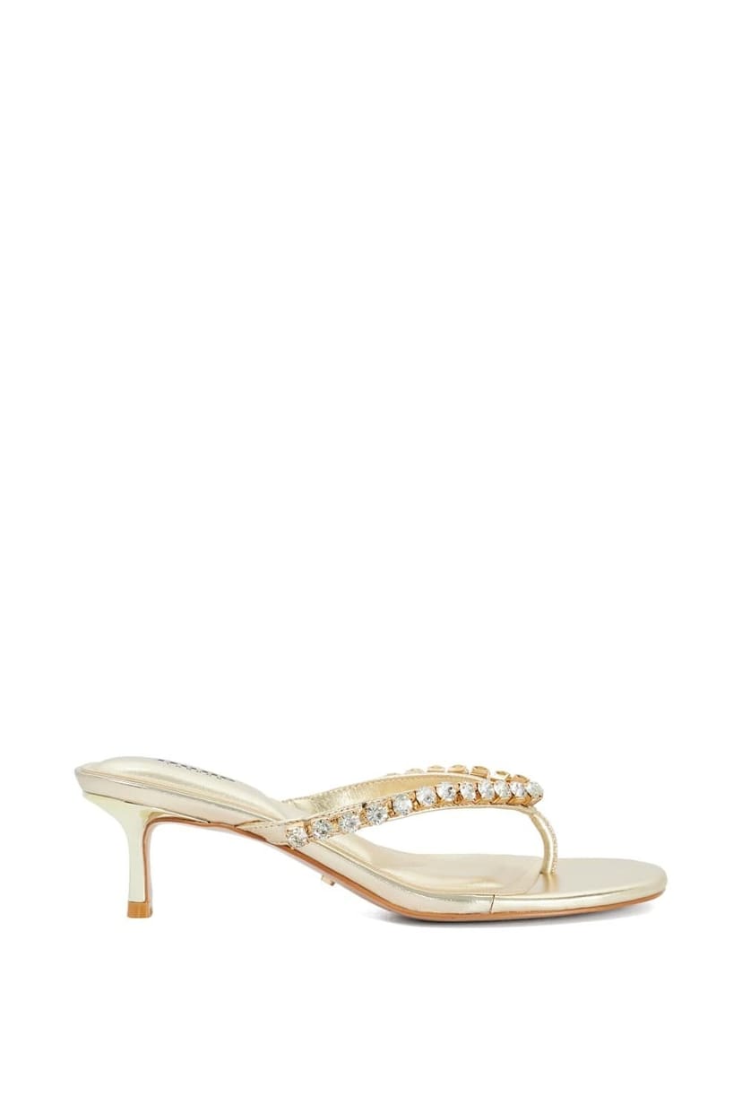 Dune London Dune London Women's 'Mimis' Leather Sandals in Metallics - 1