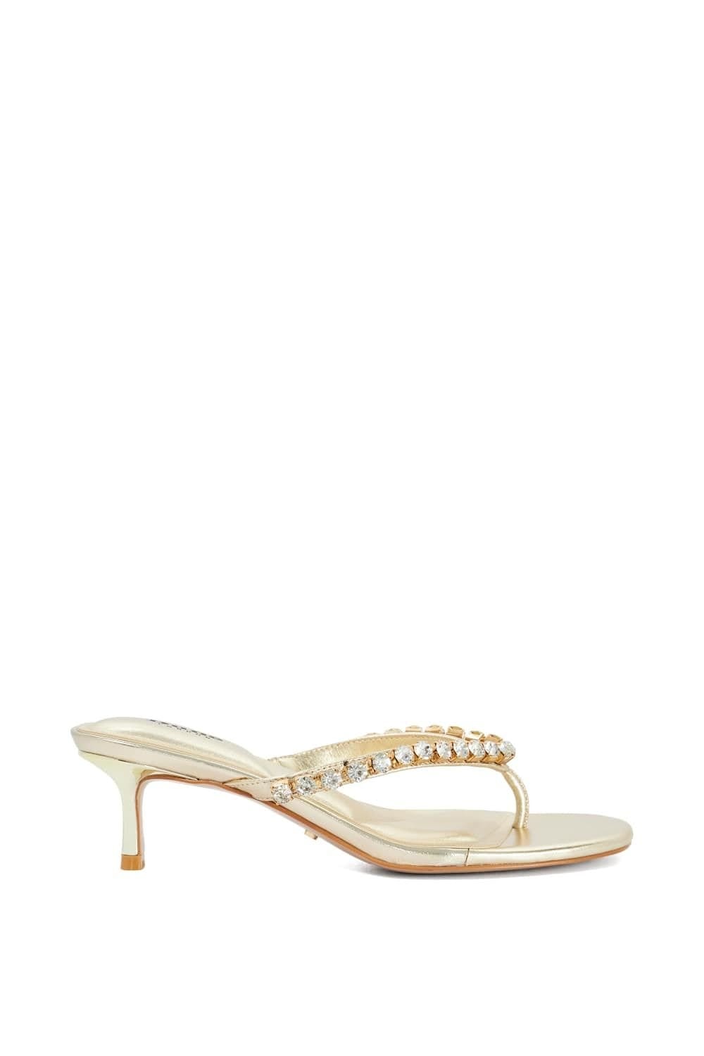 Dune London Dune London Women's 'Mimis' Leather Sandals in Metallics - 1