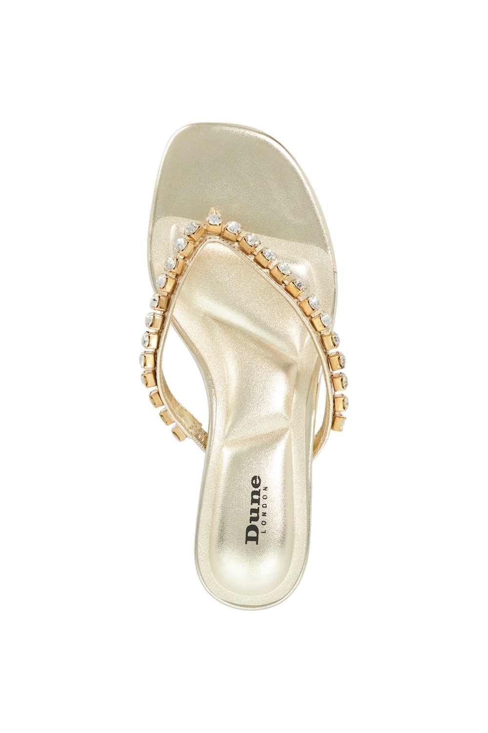 Dune London Dune London Women's 'Mimis' Leather Sandals in Metallics - 4