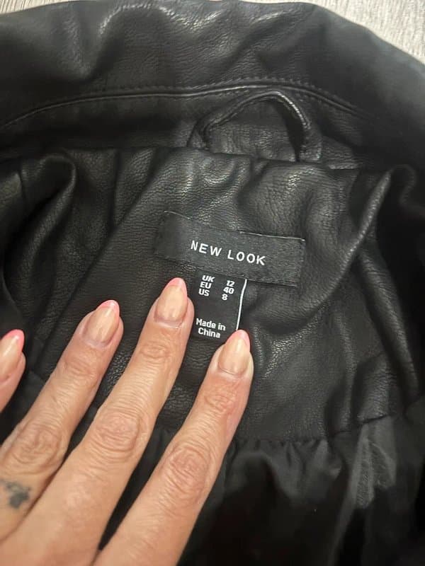 New Look New look leather look jacket size 12