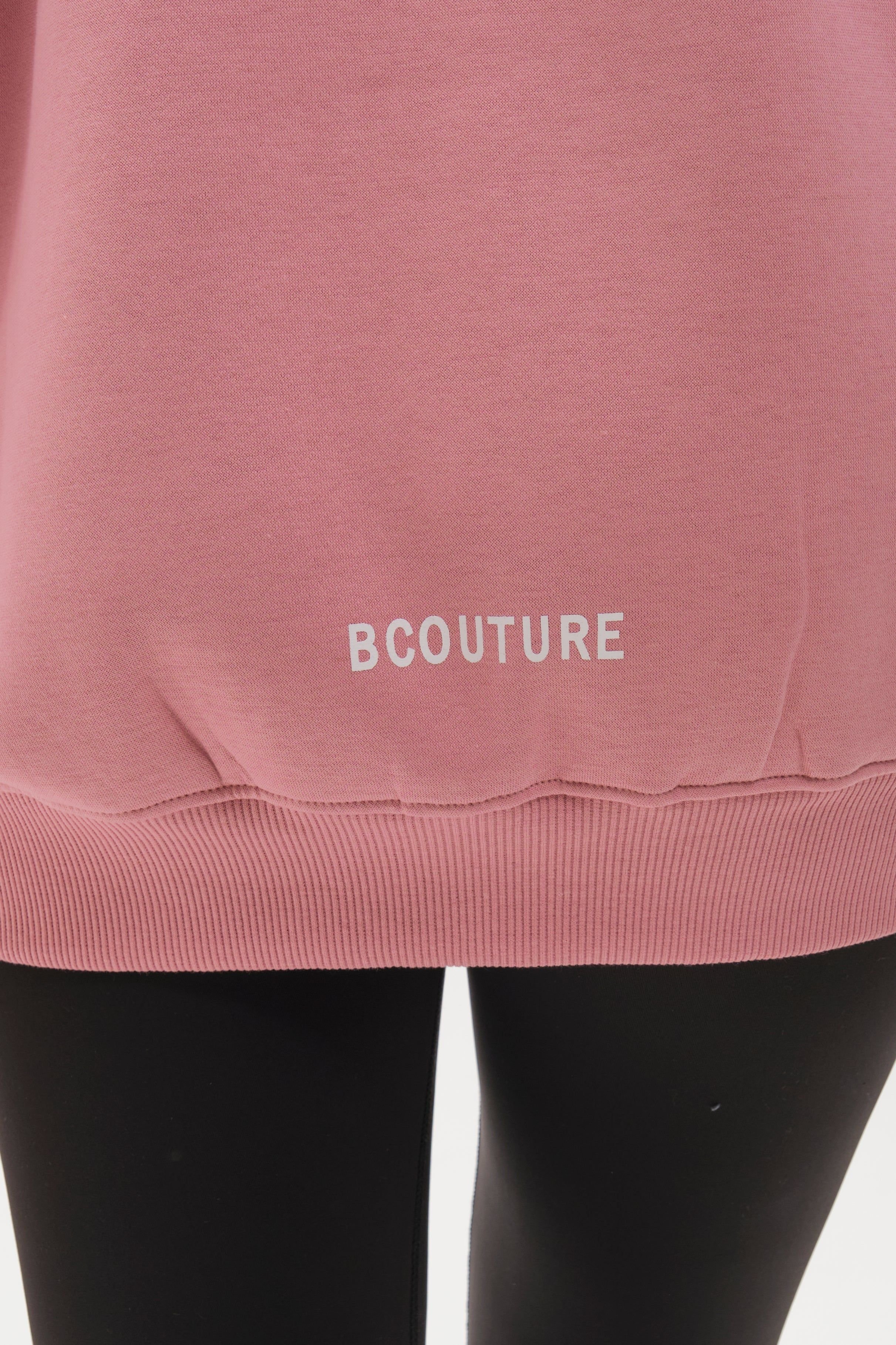 BCouture BCouture Women's Leggings & Oversized Hoodie Set in Pink - 4