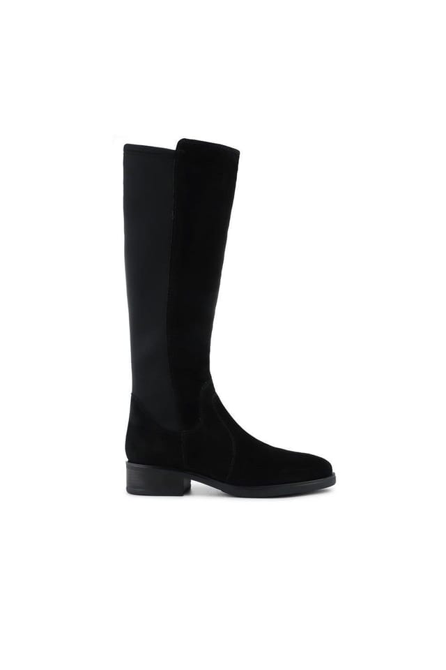 Jones Bootmaker Jones Bootmaker Women's Ellisia Leather Stretch-Fit Long Boots in Black - 2