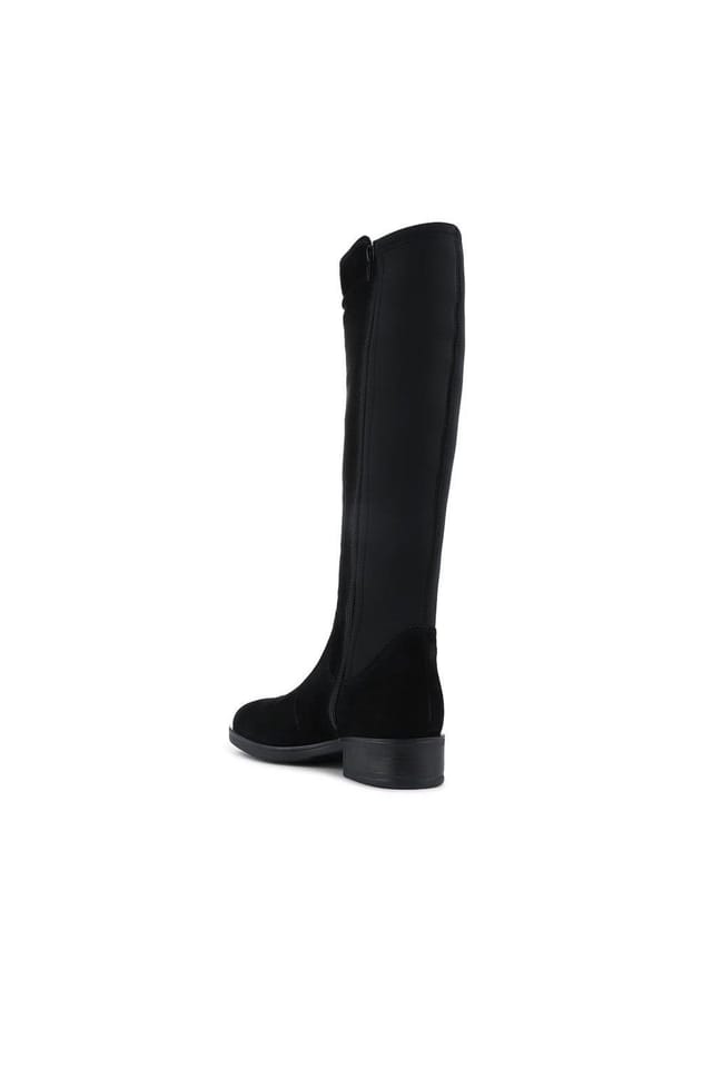 Jones Bootmaker Jones Bootmaker Women's Ellisia Leather Stretch-Fit Long Boots in Black - 3