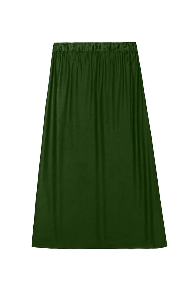 Kettlewell Kettlewell Women's Selena Satin Skirt in Bottle Green - 2