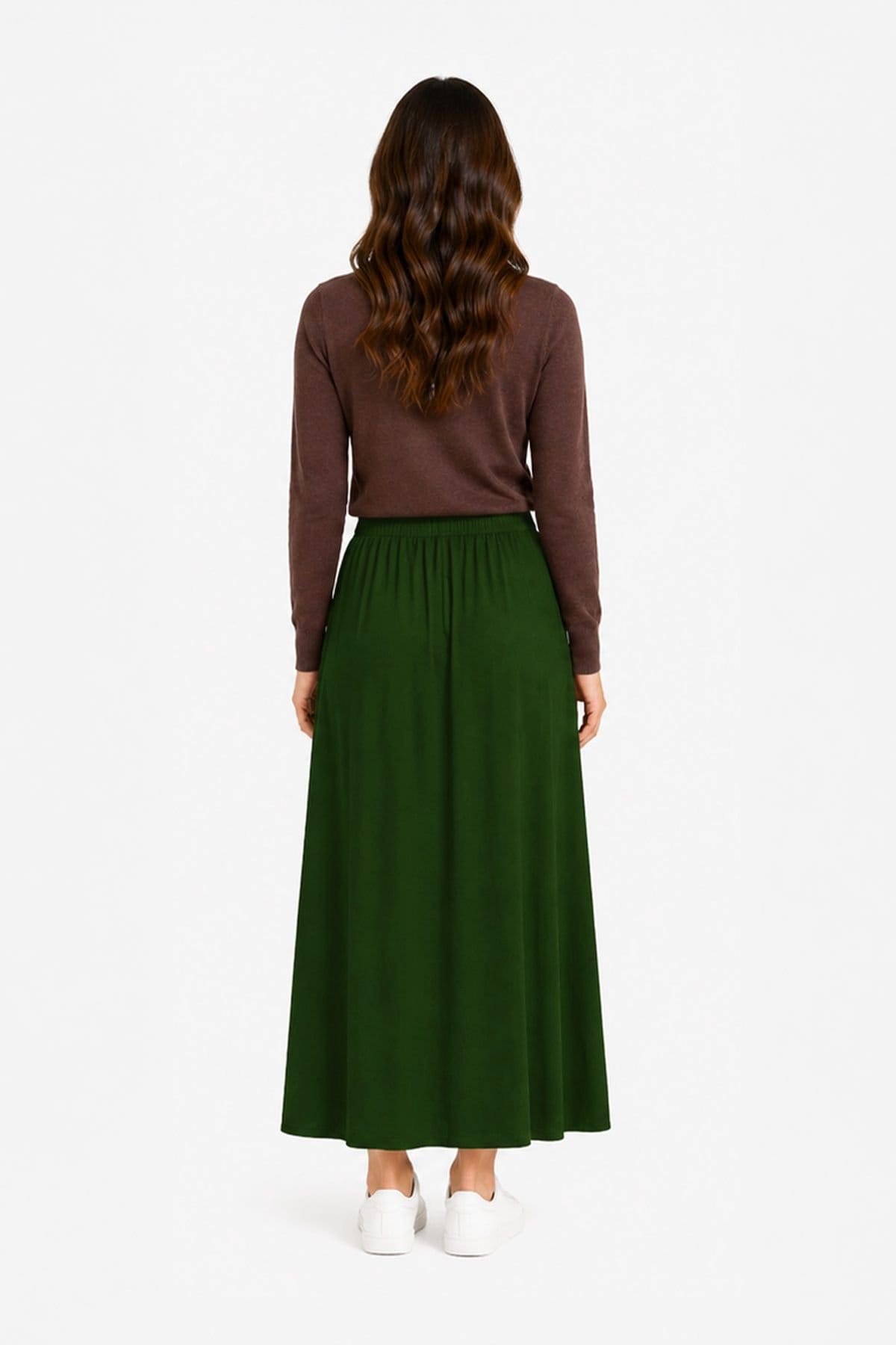 Kettlewell Kettlewell Women's Selena Satin Skirt in Bottle Green - 4
