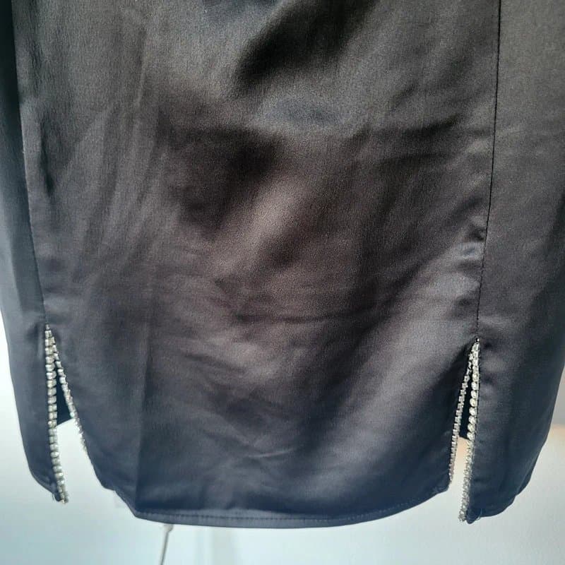 ASOS Little black satin dress brand new size 8