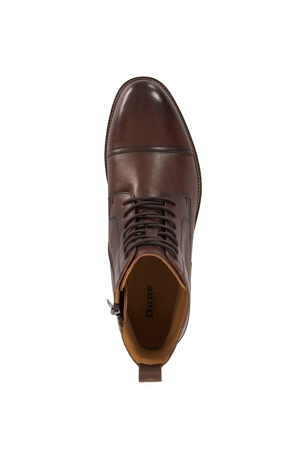 Dune London Dune London Men's 'Matias' Leather Smart Boots in Brown - 4