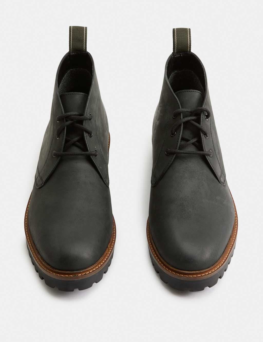 Marks & Spencer M&S Gum Sole Cleated Chukka Boots Black