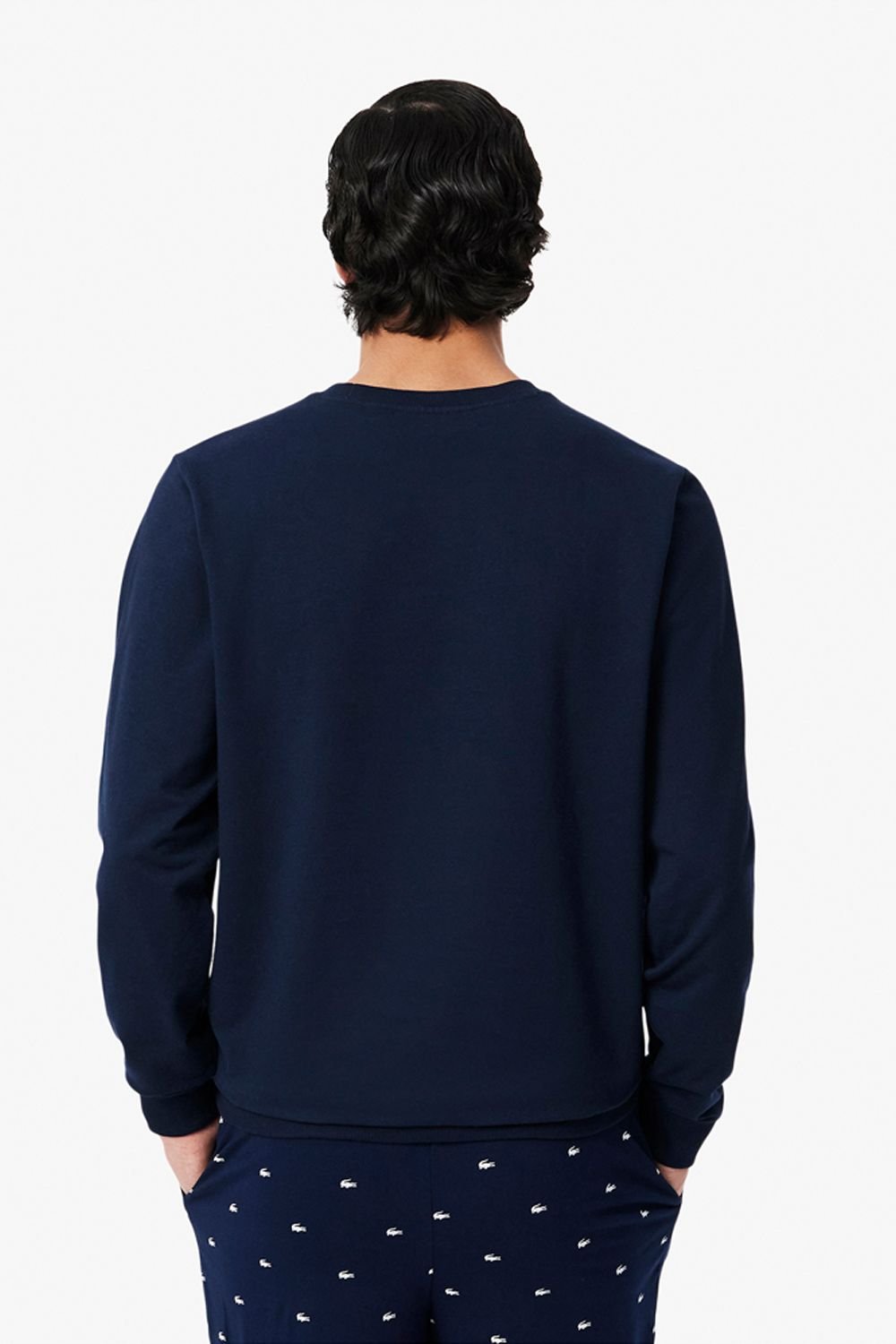 Lacoste Lacoste Men's Crewneck Sweatshirt Navy - 3