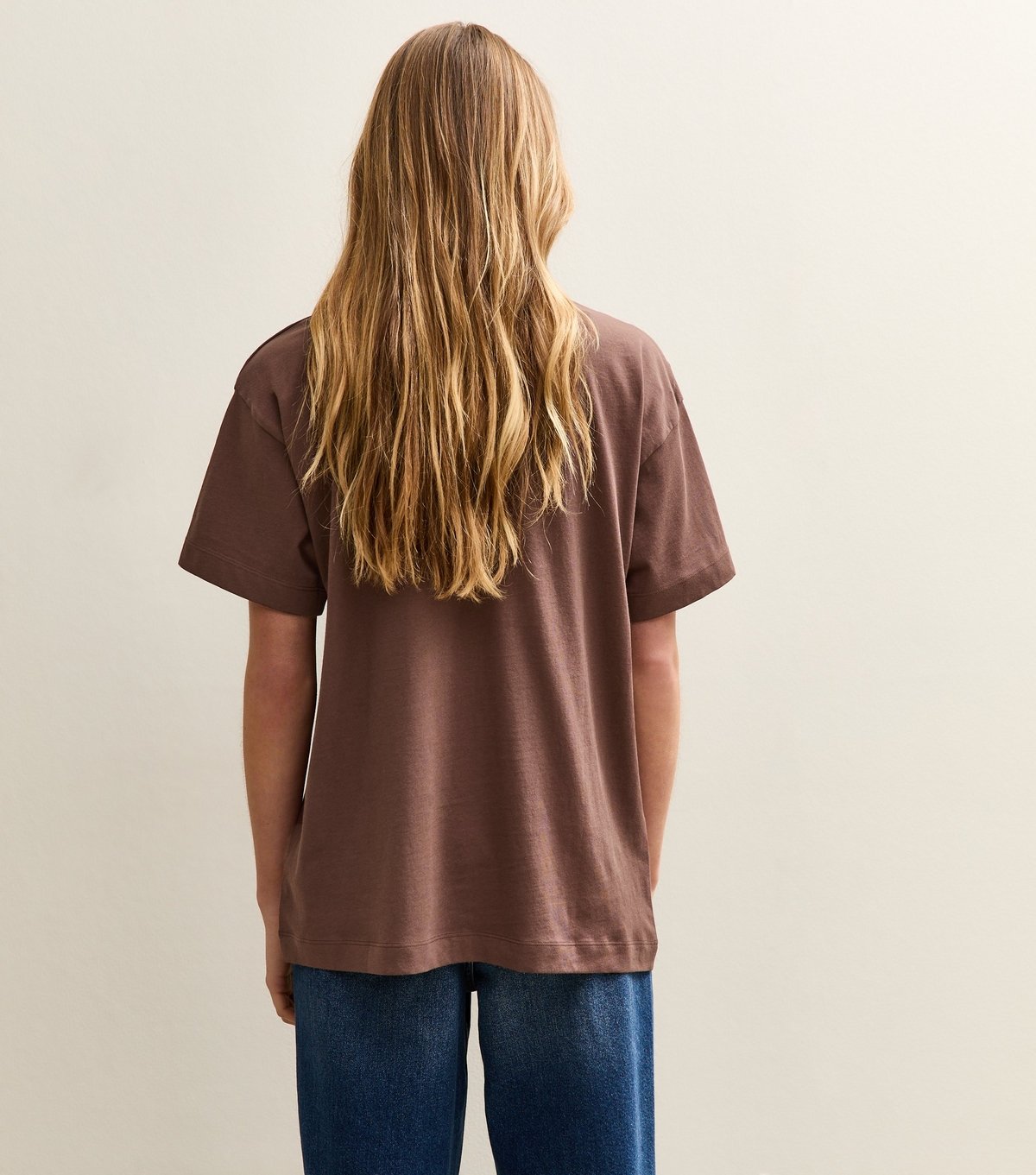 New Look Women's Dark Brown Oversized T-Shirt New Look - 4