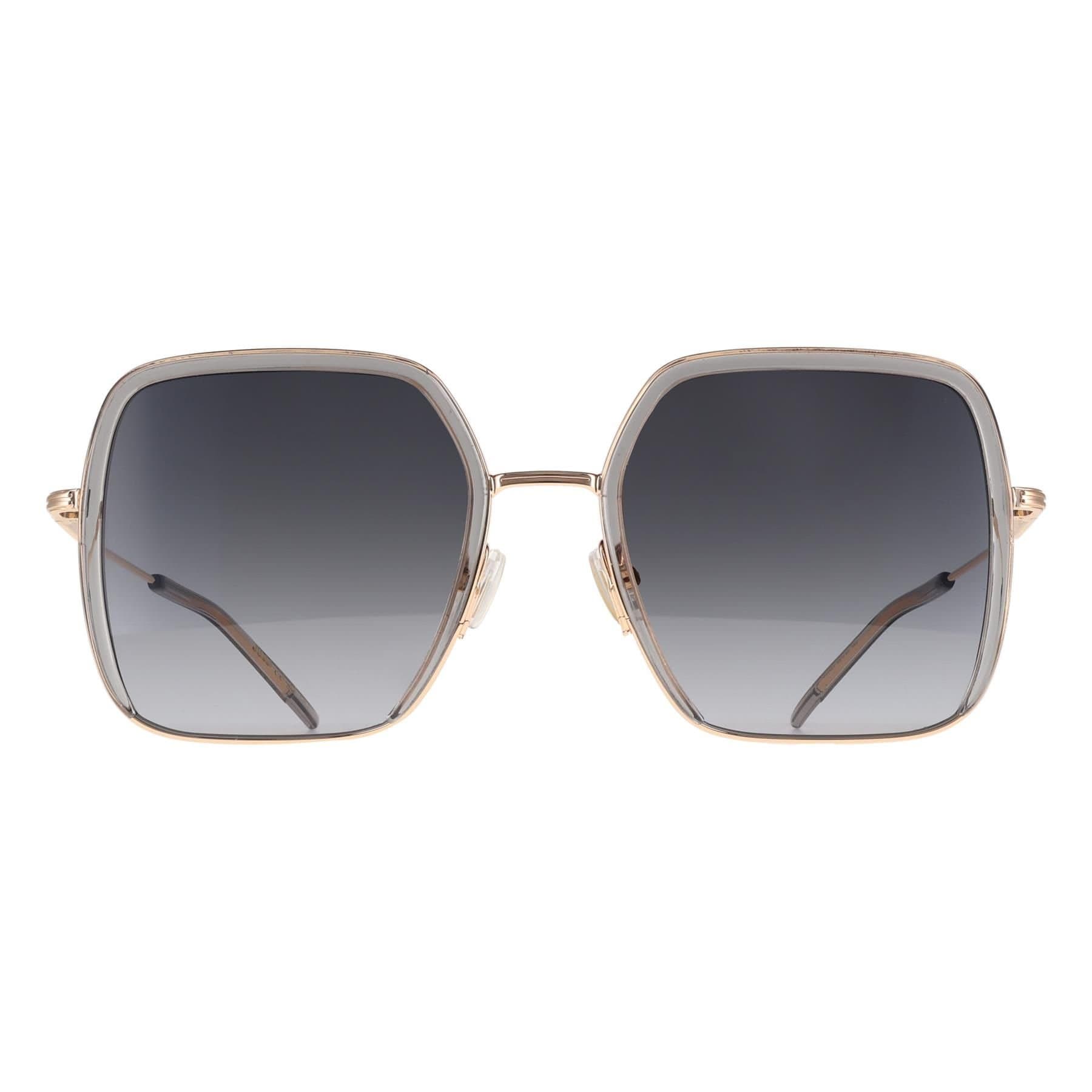 Hugo Boss Hugo Boss Women's Square Grey Gold Dark Grey Gradient BOSS 1783/S