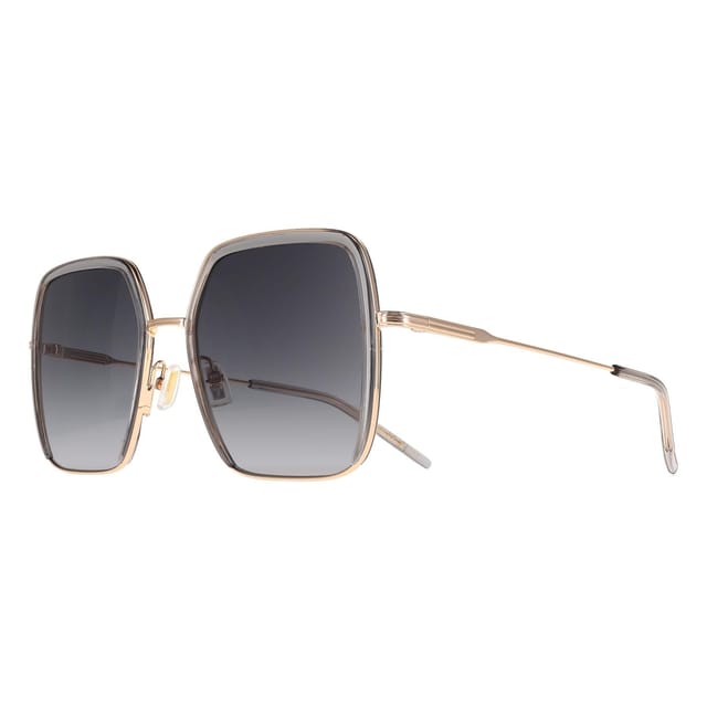 Hugo Boss Hugo Boss Women's Square Grey Gold Dark Grey Gradient BOSS 1783/S - 2