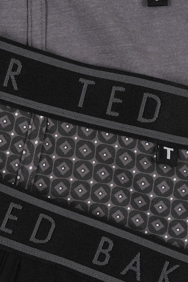 Ted Baker Ted Baker Men's 3 Pack Soft Breathable Cotton Boxer Brief Underwear in Light Grey - 3