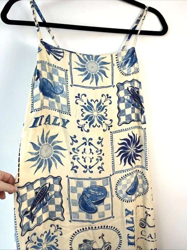 New Look New look - italy strappy dress - size 16 - cream