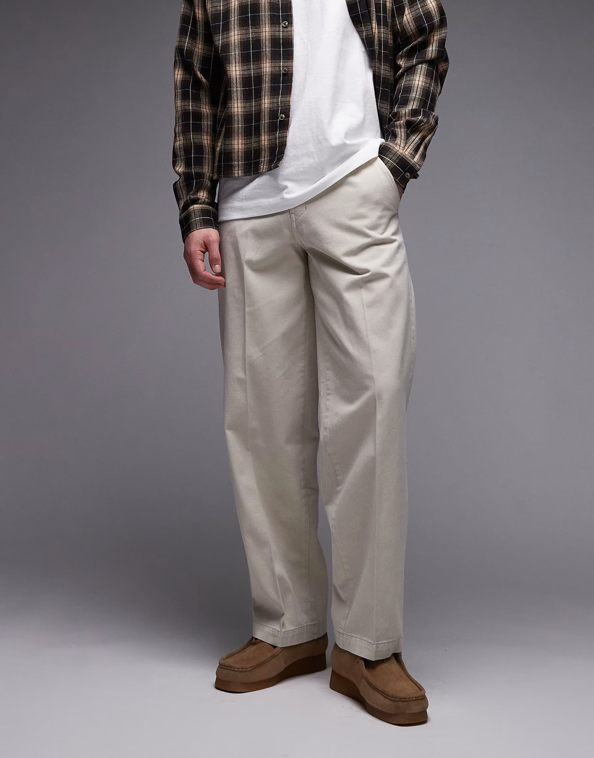ASOS Dickies 247 loose baggy fit work trousers in grey