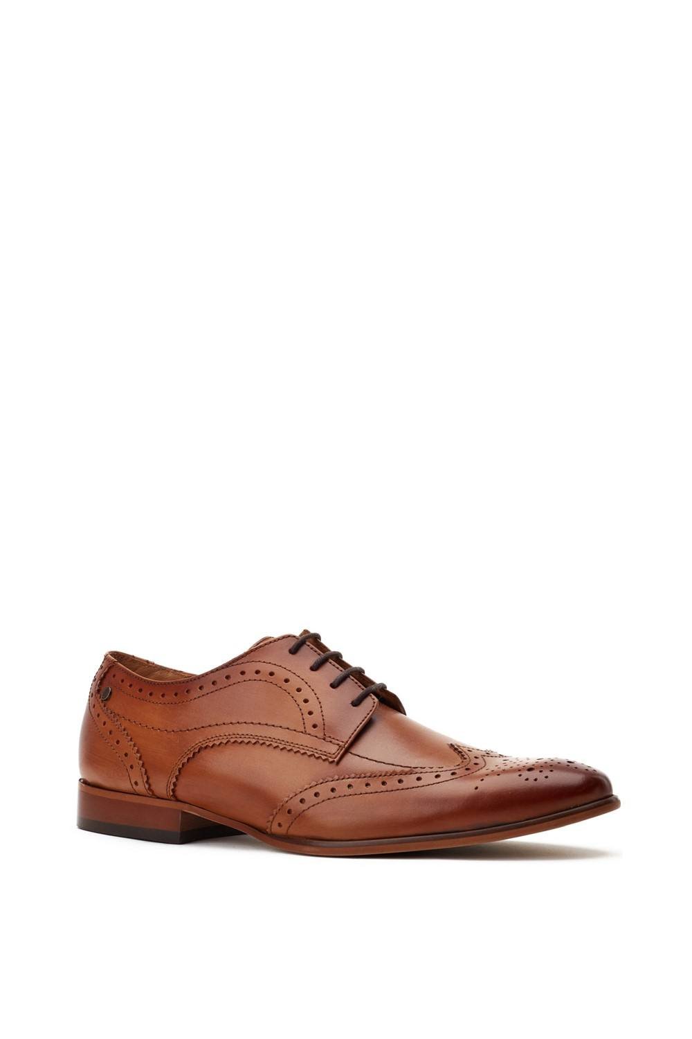 Base London Base London Men's Barbera Lace Up Brogue Shoe in Tan - 2