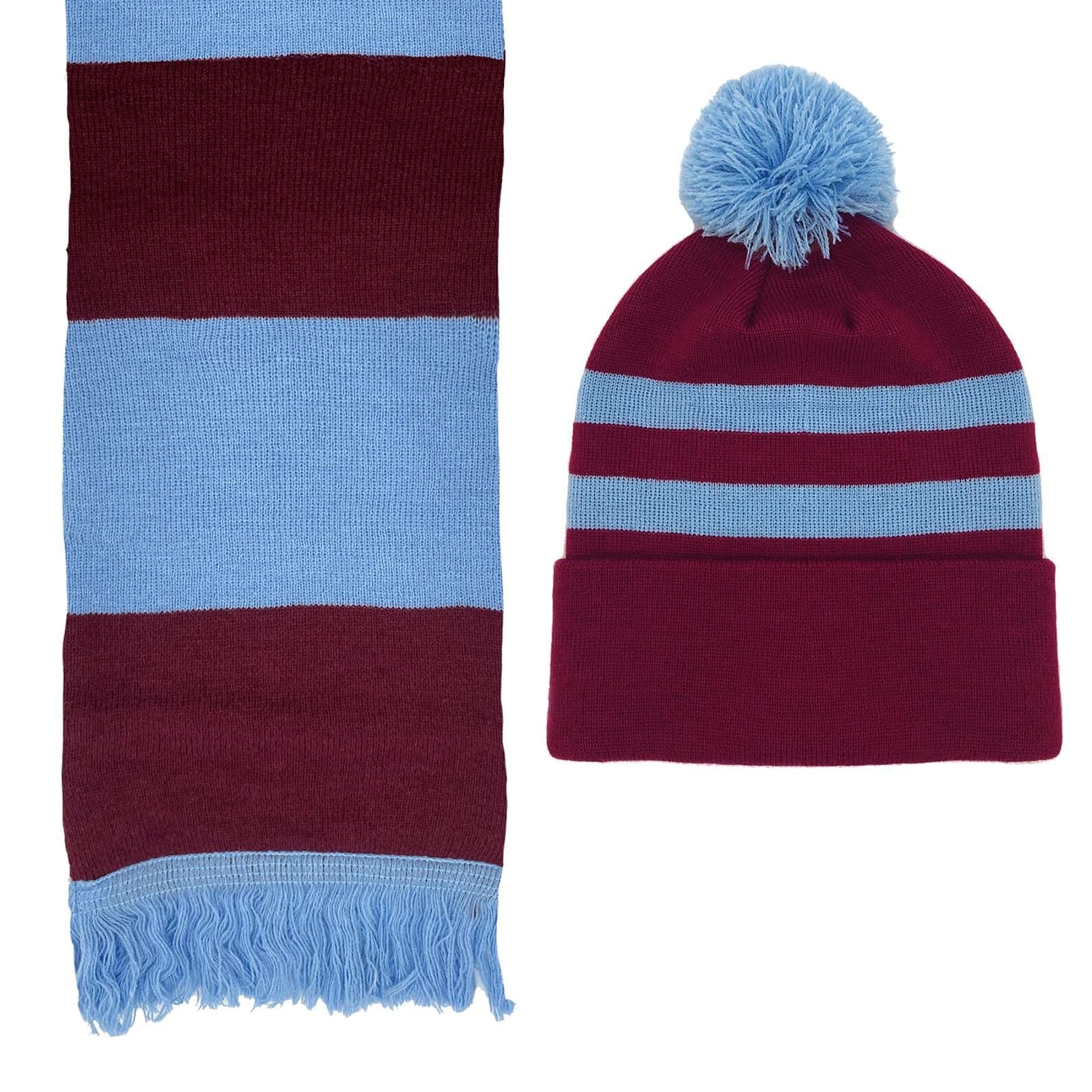fan originals fan originals Men's Retro Hat & Scarf Set in Red