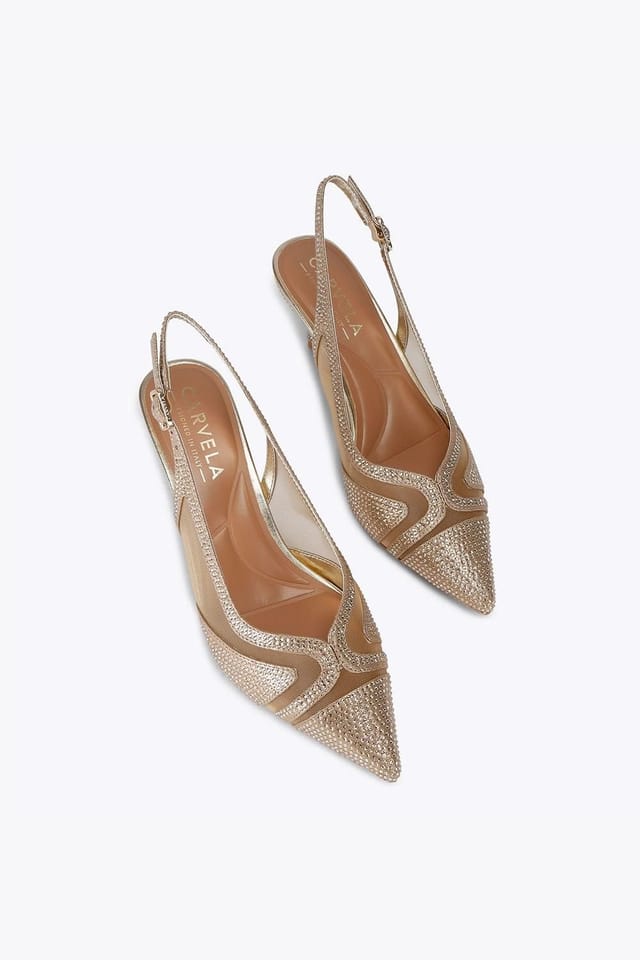 Carvela Carvela Women's 'Fantastico Sling' Heels in Gold - 2