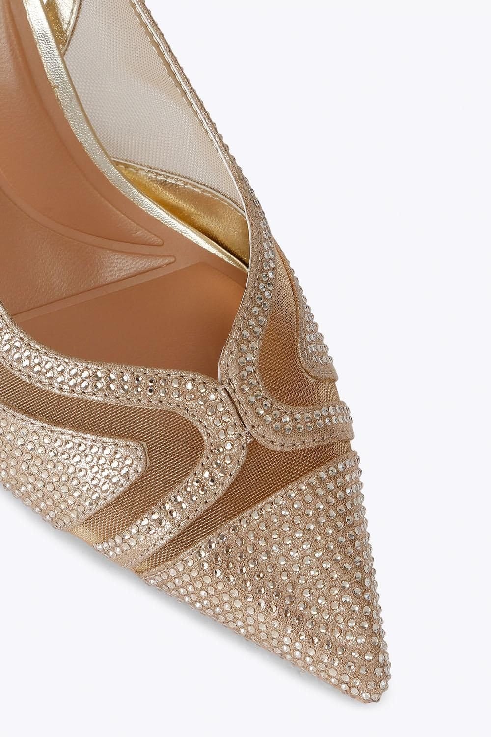 Carvela Carvela Women's 'Fantastico Sling' Heels in Gold - 4