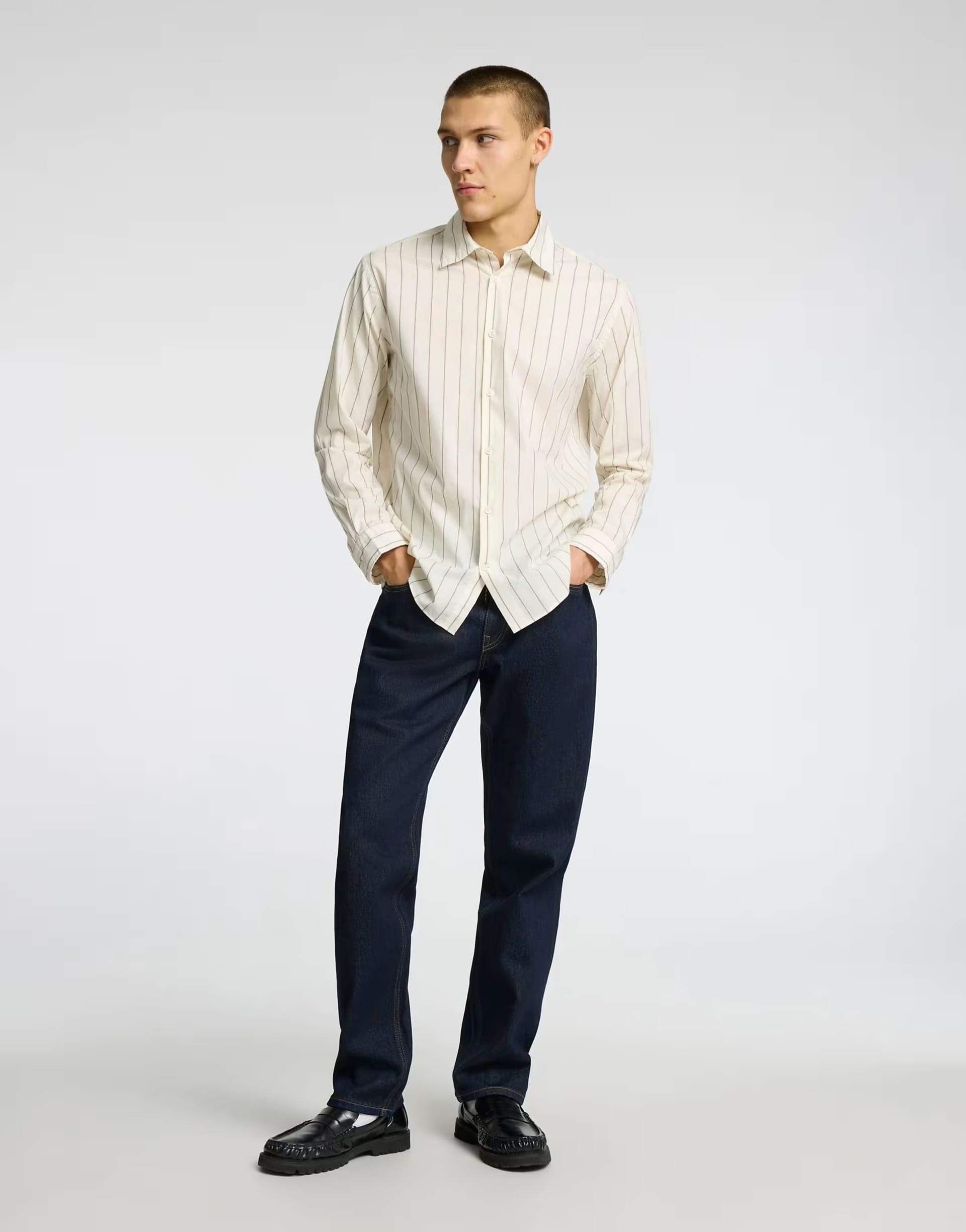 dark blue denim