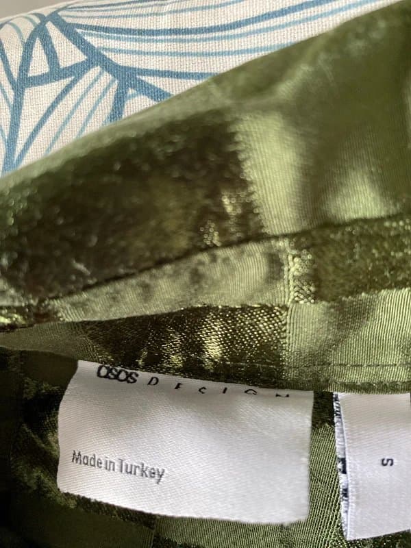 ASOS ASOS green check shirt size small