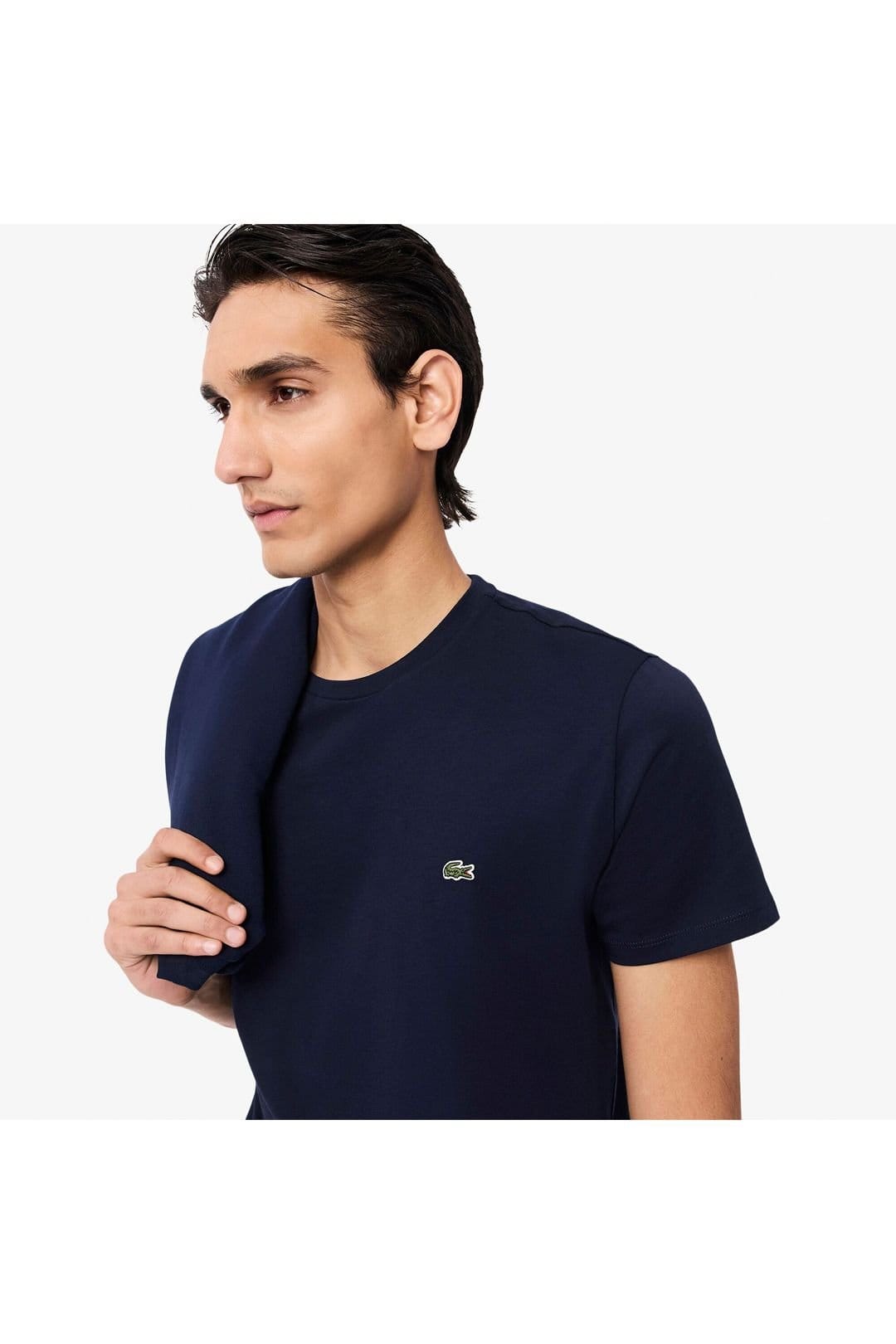 Lacoste Lacoste Men's Logo T-Shirt Navy Blue - 4