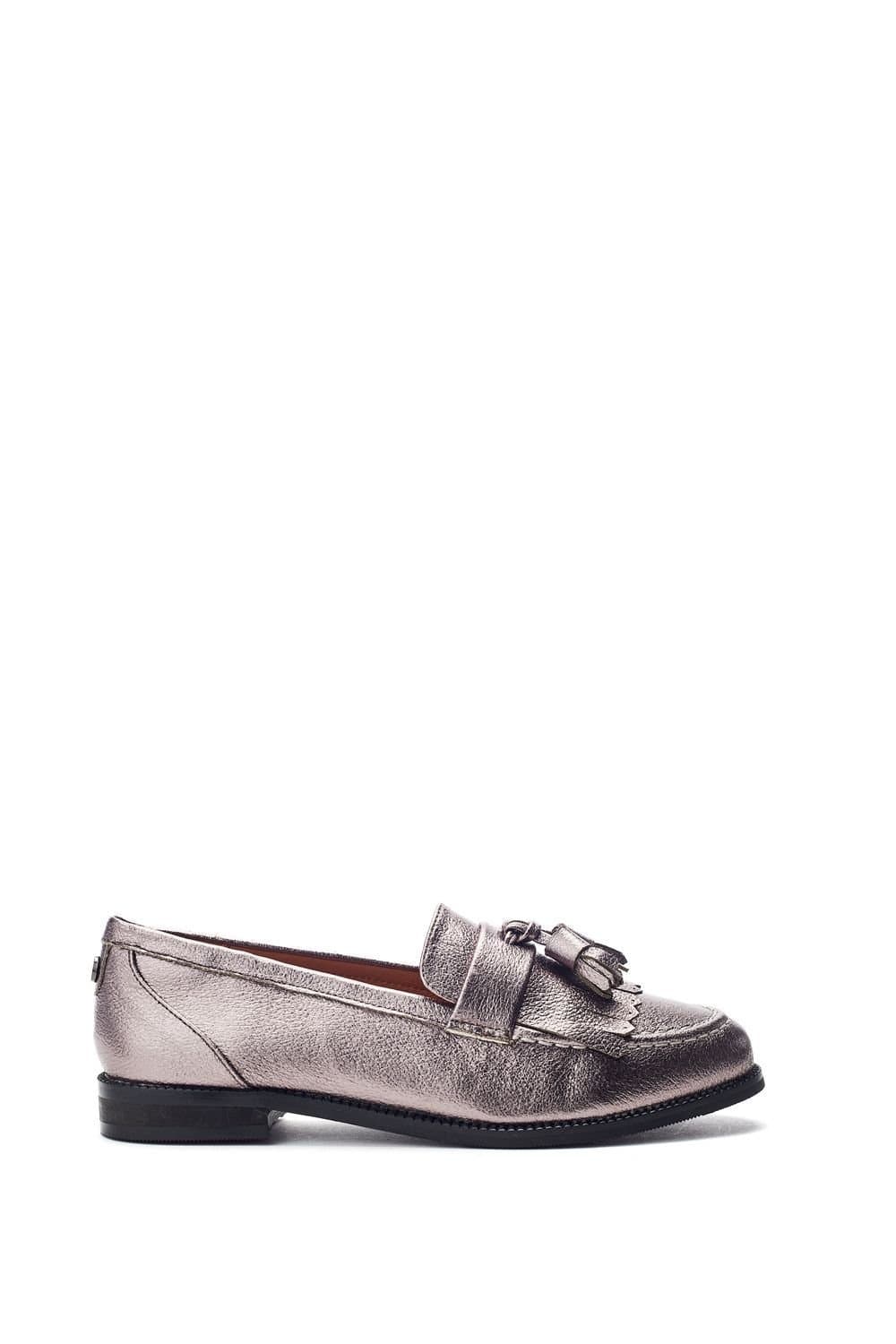 Moda In Pelle Moda In Pelle Women's 'Ebara' Porvair Ballet Pumps in Metallic Silver