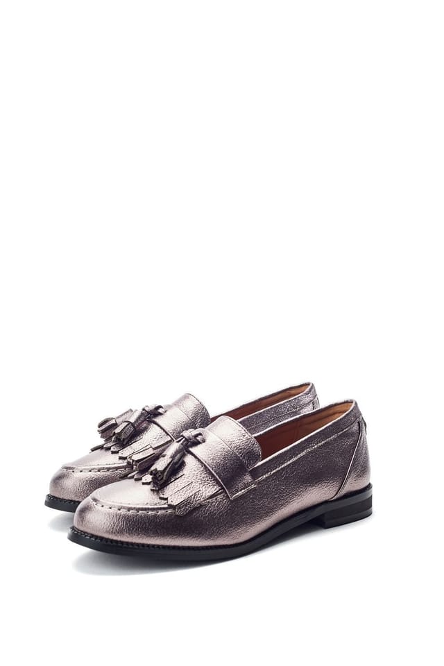 Moda In Pelle Moda In Pelle Women's 'Ebara' Porvair Ballet Pumps in Metallic Silver - 2