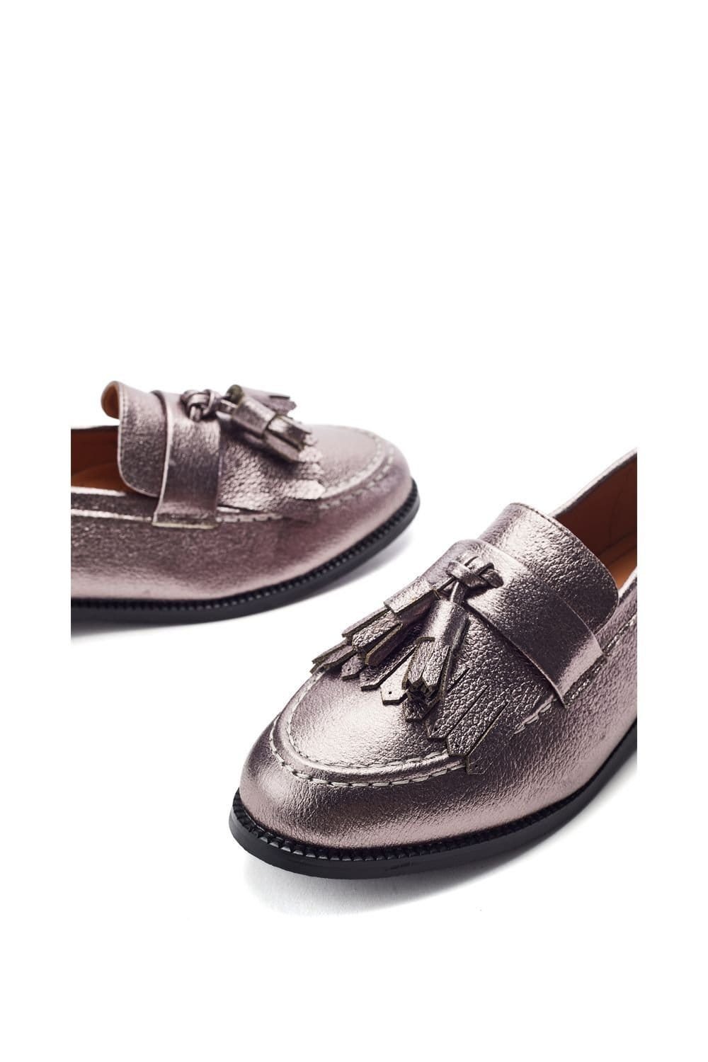 Moda In Pelle Moda In Pelle Women's 'Ebara' Porvair Ballet Pumps in Metallic Silver - 4