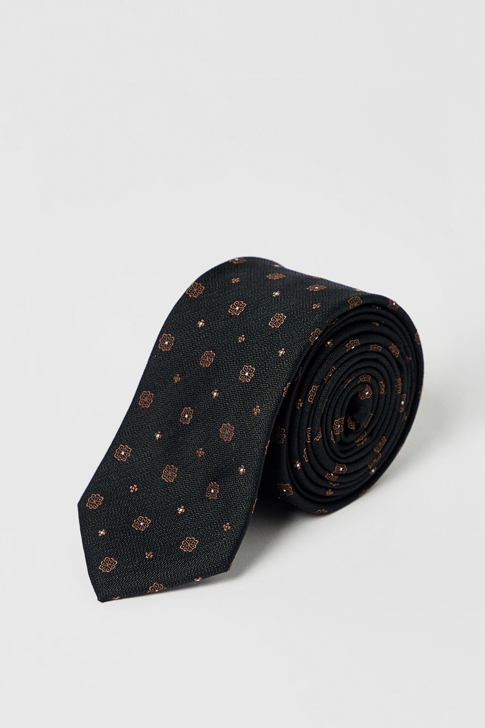 Burton Burton Men's Black Foulard Tie - 2