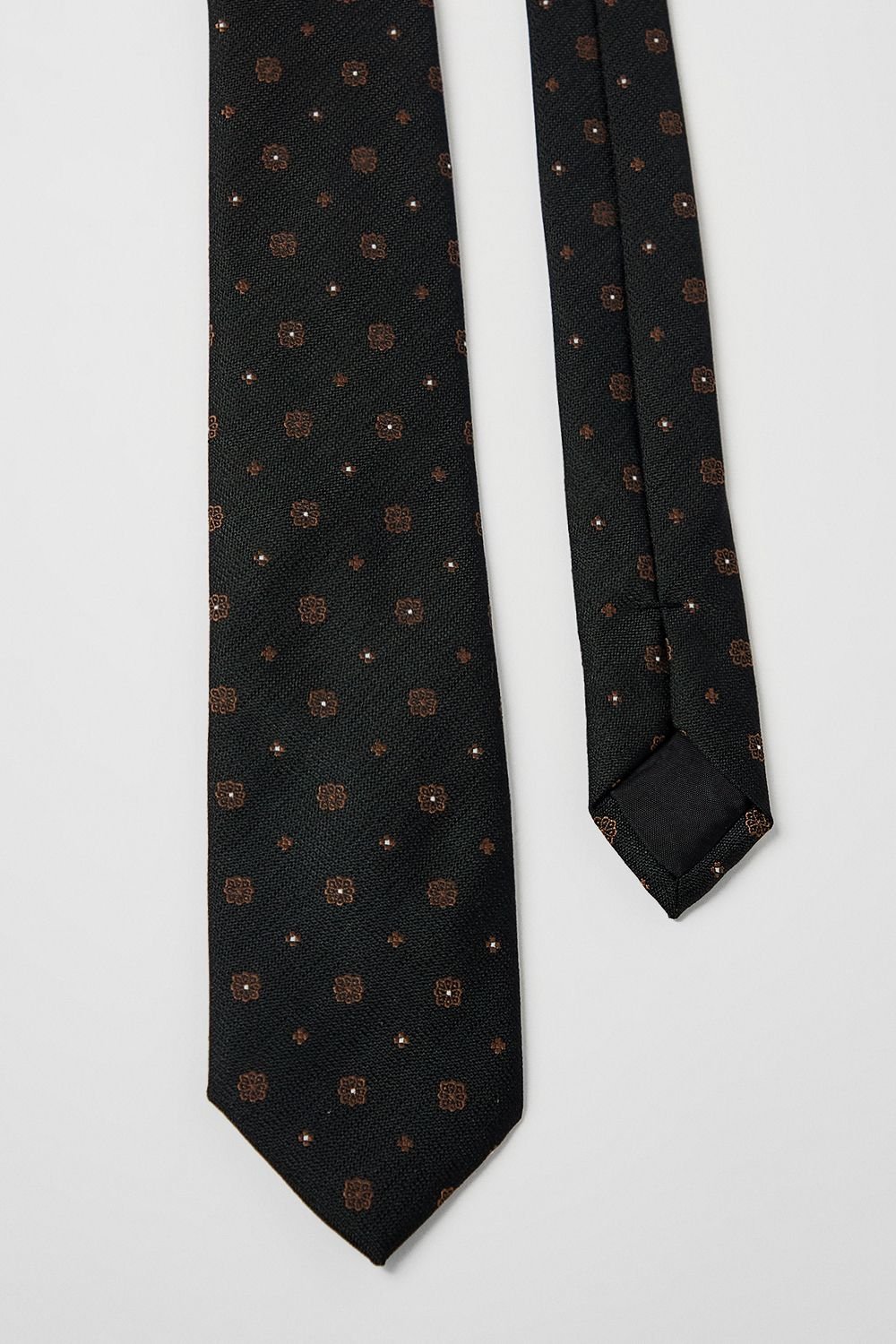 Burton Burton Men's Black Foulard Tie - 3