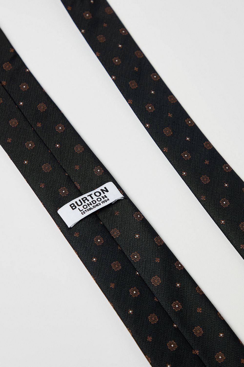 Burton Burton Men's Black Foulard Tie - 4