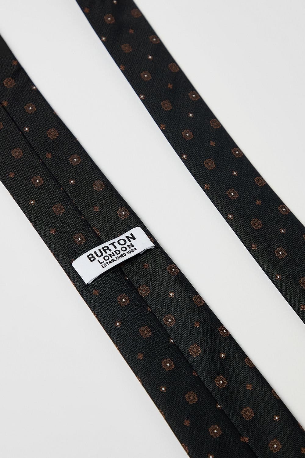 Burton Burton Men's Black Foulard Tie - 4