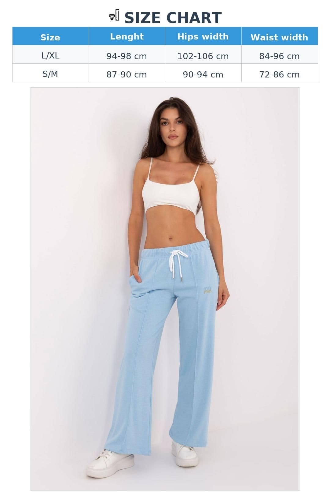Love Lace Love Lace Women's Everyday Cotton Polyester Sweatpants Trousers in Blue - 4