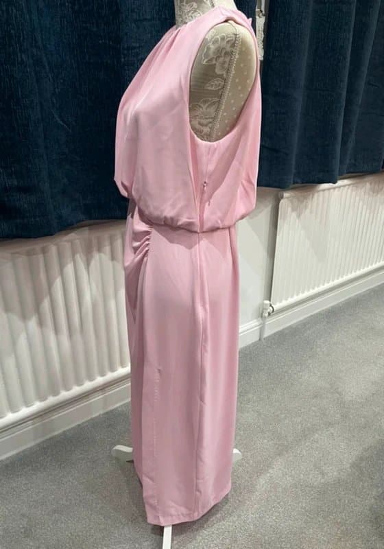 Zara Zara pale pink midi dress