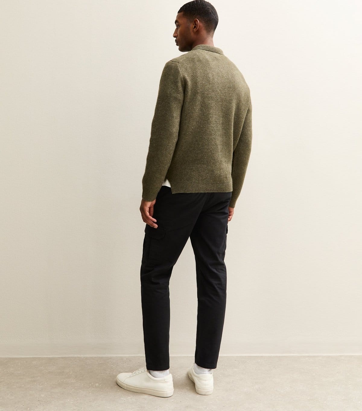 New Look Men's Black Slim Cargo Trousers New Look - 4