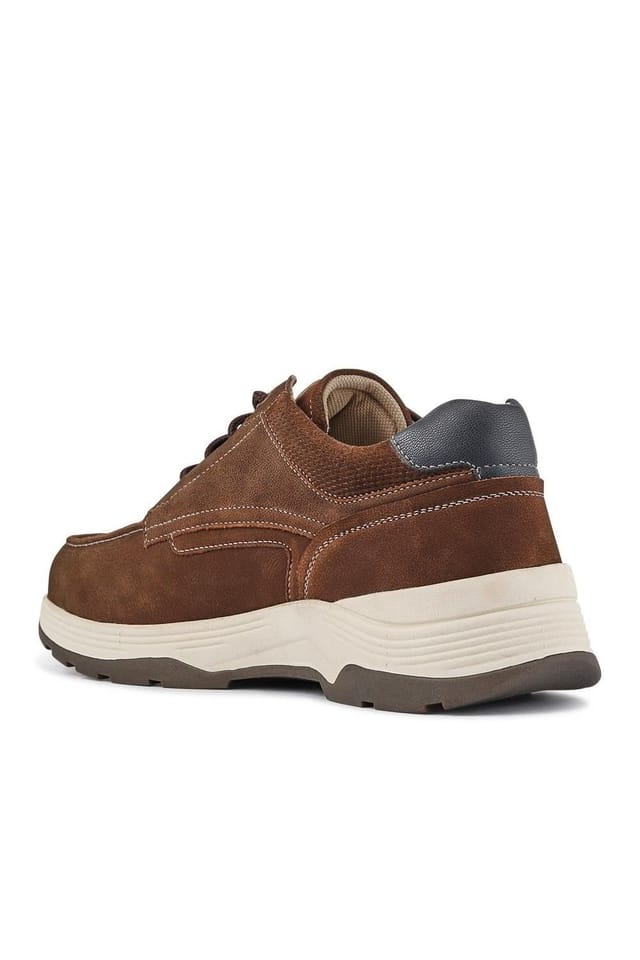 Easyfit Easyfit Men's Extra-Wide Leather Casual Shoes in Dark Brown - 2